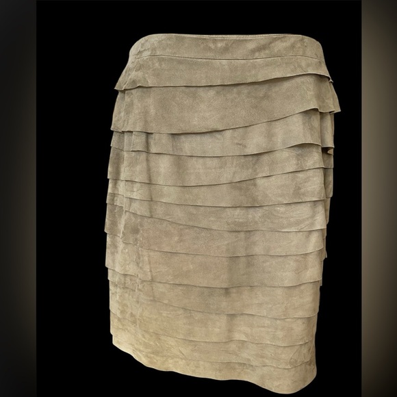 Ralph Lauren suede black label skirt size 10 - Picture 4 of 8